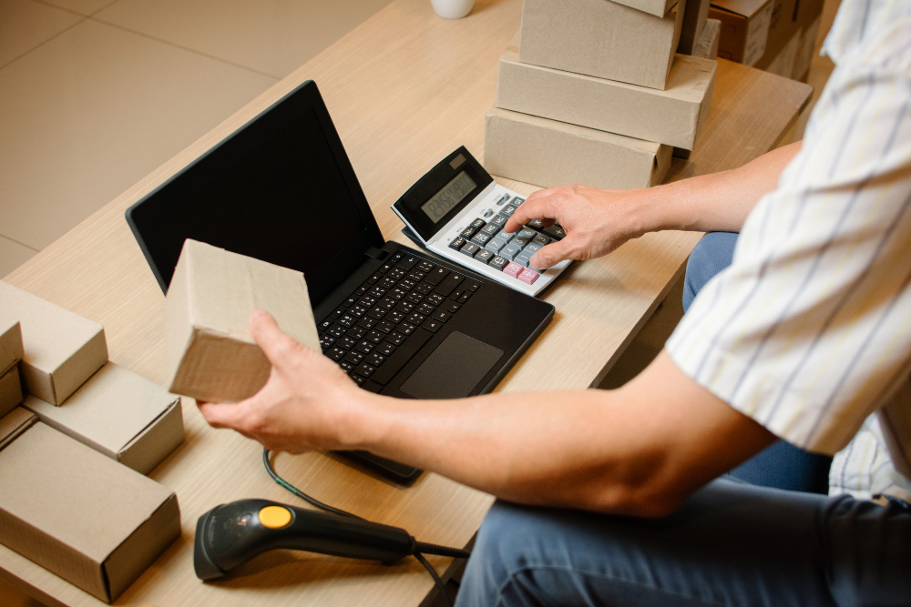 Office Desk and Monitor Setup